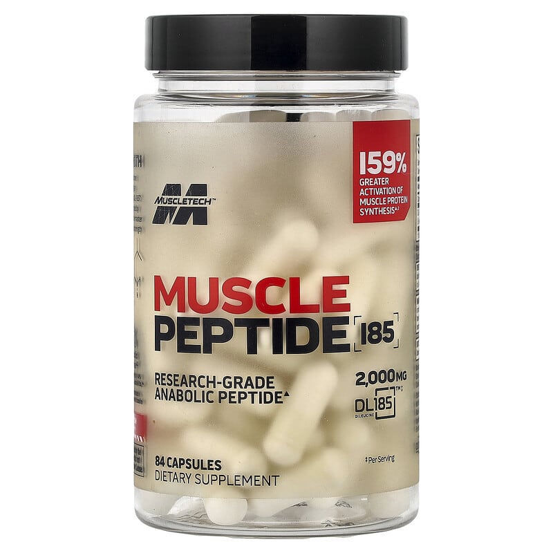 MuscleTech, Muscle Peptide 185, 84 Capsules (666 mg per Capsule)
