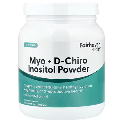 Fairhaven Health, Myo & D-Chiro Inositol Powder , 15 oz (432 g)