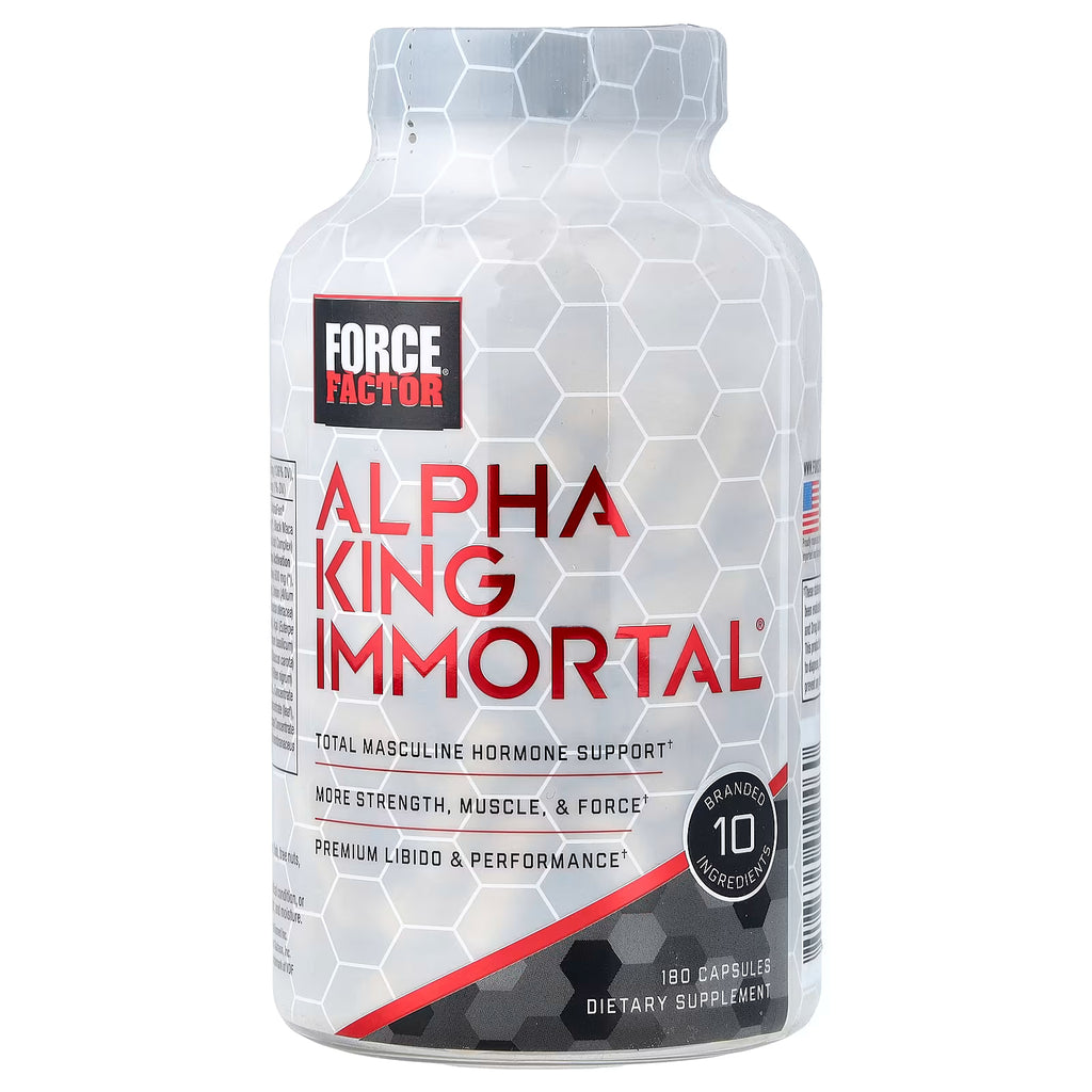 Force Factor, Alpha King Immortal®, 180 Capsules