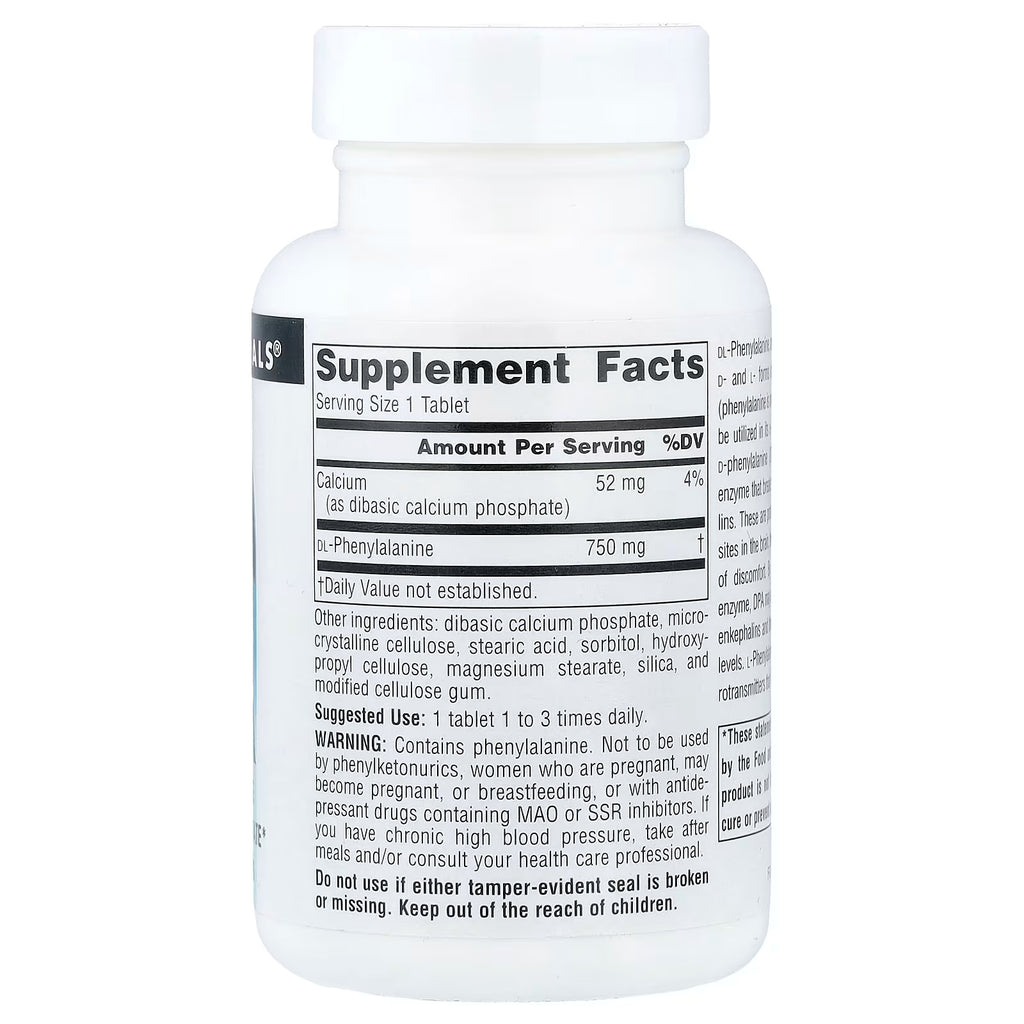 Source Naturals, DLPA, 750 mg, 60 Tablets