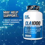 EVLution Nutrition, CLA1000®, Stimulant Free Weight Management, 180 Softgels (1,000 mg per Softgel)