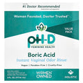 pH-D Feminine Health, Boric Acid, Instant Vaginal Odor Rinse, 2 Bottles & 2 Nozzles , 6 fl oz (177.44 ml)