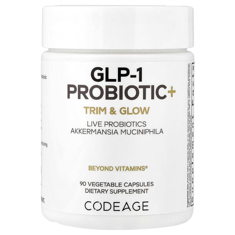 Codeage, GLP-1 Probiotic+, 30 Vegetable Capsules