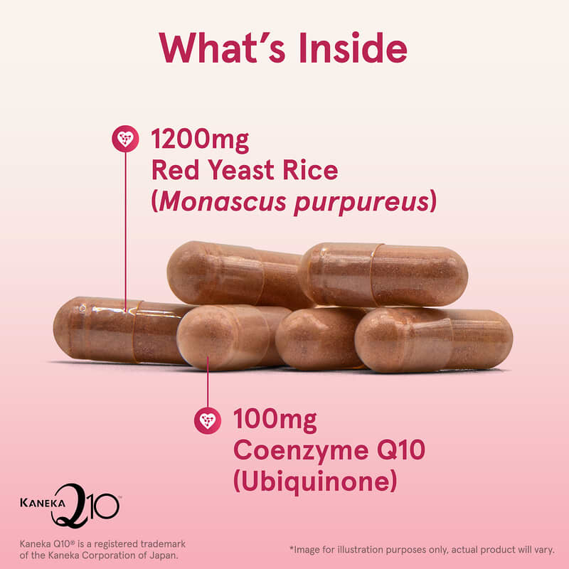 Jarrow Formulas, Red Yeast Rice + CoQ10, 120 Veggie Capsules