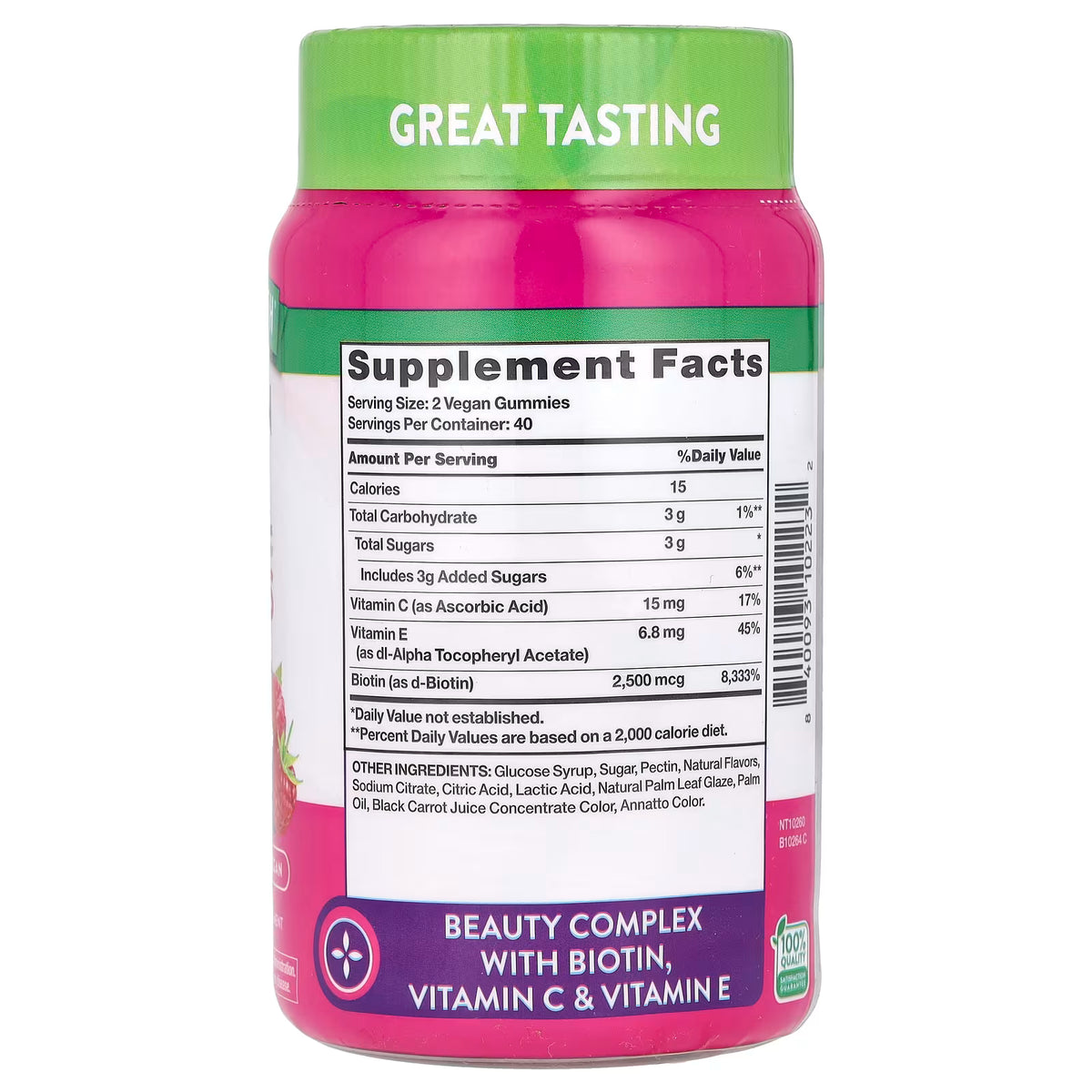 Nature's Truth, Hair, Skin & Nails, Natural Fruit, 80 Gummies