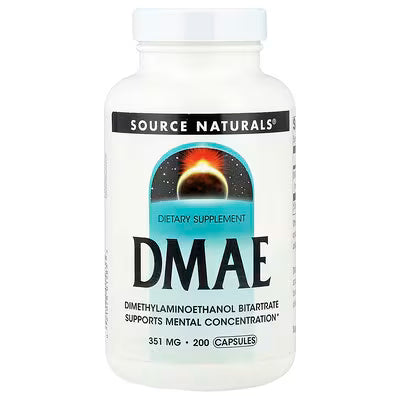 Source Naturals, DMAE, 351 mg, 200 Capsules