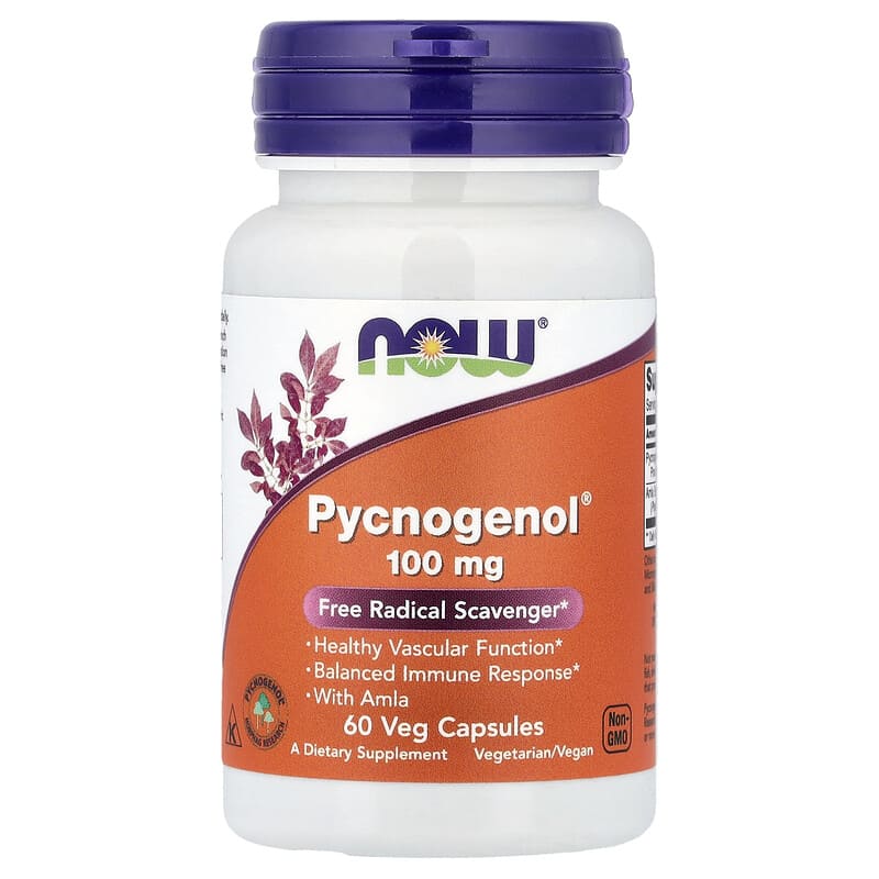 NOW Foods, Pycnogenol, 100 mg, 60 Veg Capsules