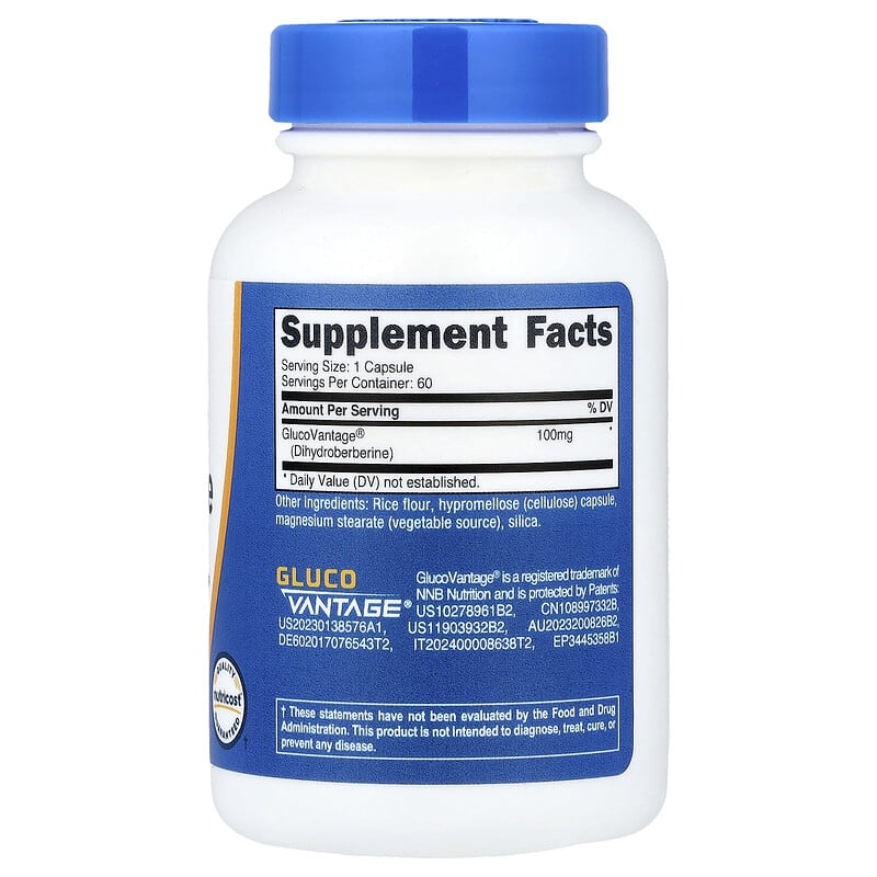 Nutricost, Dihydroberberine, 100 mg, 60 Capsules