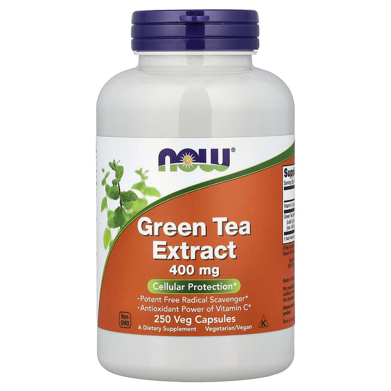 NOW Foods, Green Tea Extract, 400 mg, 250 Veg Capsules