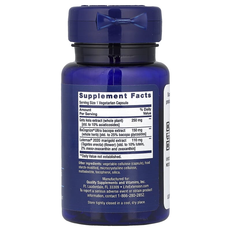 Life Extension, Quick Brain Nootropic, 30 Vegetarian Capsules