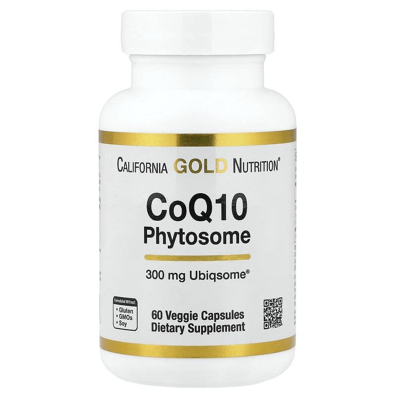 California Gold Nutrition, CoQ10 Phytosome, 300 mg, 60 Veg Capsules