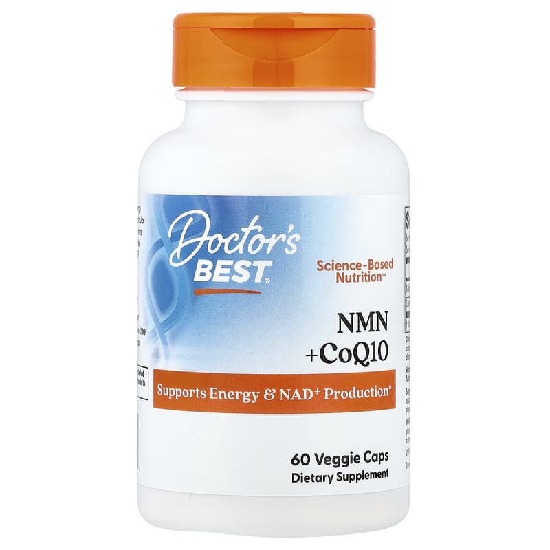 Doctor's Best, NMN + CoQ10, 60 Veggie Caps