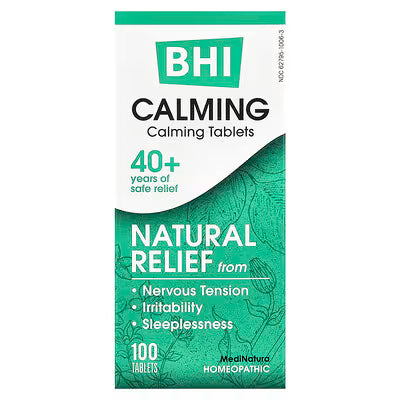 MediNatura, BHI, Calming, 100 Tablets