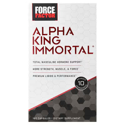 Force Factor, Alpha King Immortal®, 180 Capsules