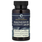 Nobi Nutrition, Magnesium Glycinate, Maximum Absorption, 400 mg, 120 Capsules (200 mg per Capsule)