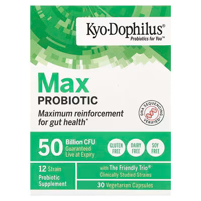 Kyolic, Kyo-Dophilus®, Max Probiotic, 50 Billion CFU, 30 Vegetarian Capsules