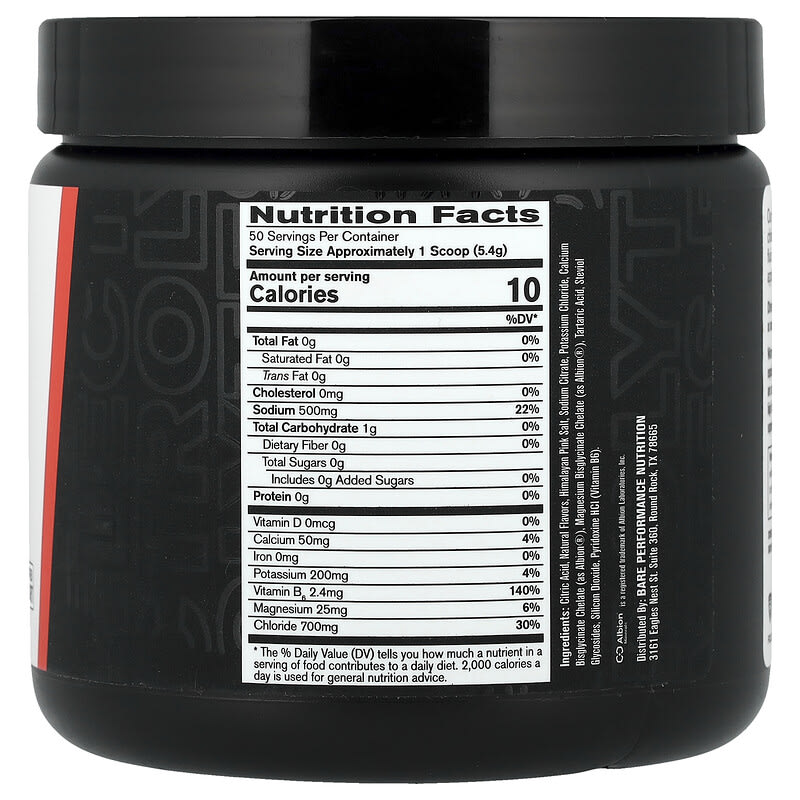 BPN, Electrolytes, Hydration Drink Mix, Salted Watermelon, 9.5 oz (270 g)