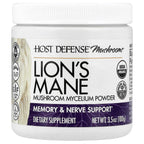 Host Defense, Host Defense® Mushrooms™, Lion's Mane, Mushroom Mycelium Powder, 3.5 oz (100 g)