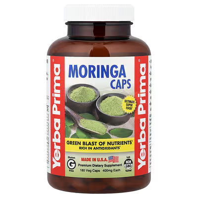 Yerba Prima, Moringa Caps, 180 Veg Caps