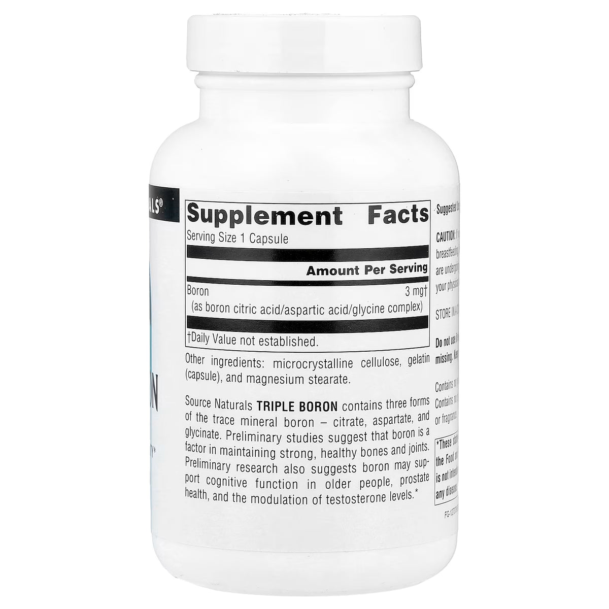 Source Naturals, Triple Boron, 3 mg, 200 Capsules