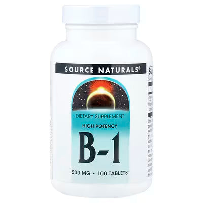 Source Naturals, Vitamin B-1, High Potency , 500 mg, 100 Tablets