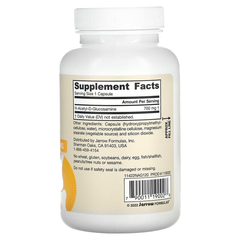 Jarrow Formulas, N-A-G, 700 mg, 120 Veggie Capsules