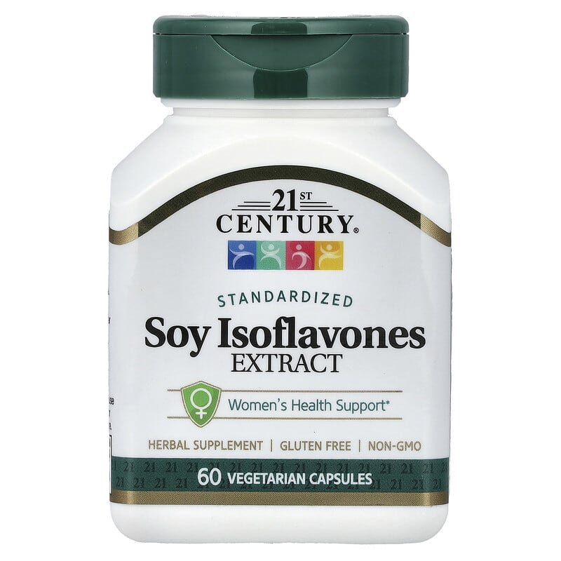 21st Century, Soy Isoflavones Extract, Standardised, 60 Vegetarian Capsules (50 mg per Capsule)