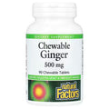Natural Factors, Chewable Ginger, 500 mg, 90 Chewable Tablets