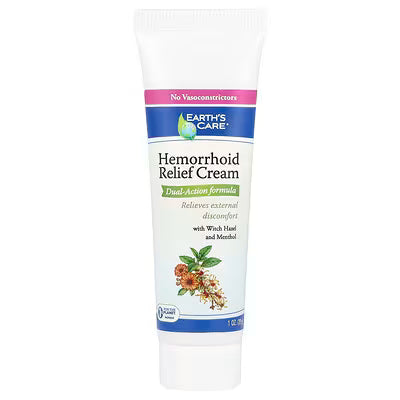 Earth's Care, Hemorrhoid Relief Cream, 1 oz (28 g)
