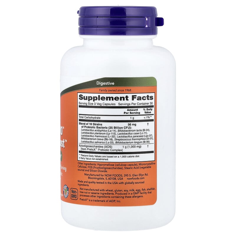NOW Foods, Probiotic-10™ & Bifido Boost™, 90 Veg Capsules