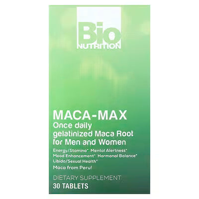 Bio Nutrition, Maca-Max, For Men and Women, 1,000 mg , 30 Tablets