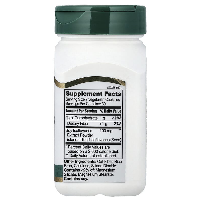 21st Century, Soy Isoflavones Extract, Standardised, 60 Vegetarian Capsules (50 mg per Capsule)