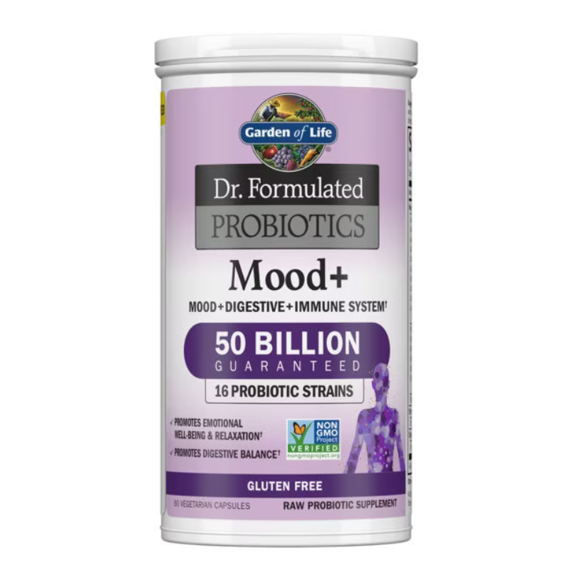 Garden of Life, Dr. Formulated Probiotics, Mood+, 60 Veggie Capsules