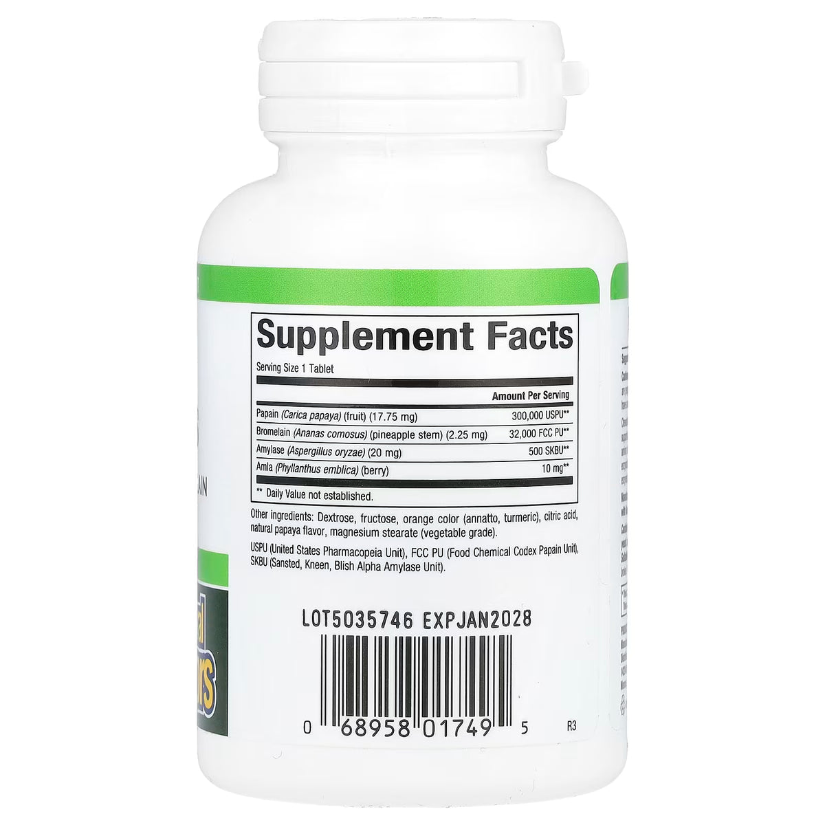 Natural Factors, Papaya Enzymes with Amylase & Bromelain, 120 Chewable Tablets