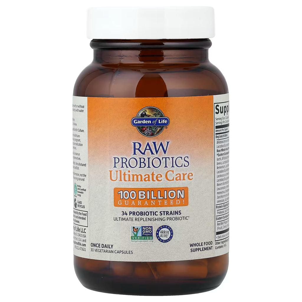 Garden of Life, RAW Probiotics, Ultimate Care, 30 Vegetarian Capsules