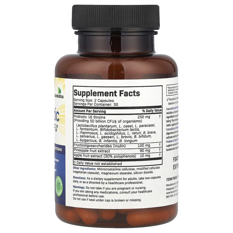 Futurebiotics, Probiotic Plus Prebiotic, 60 Vegetarian Capsules