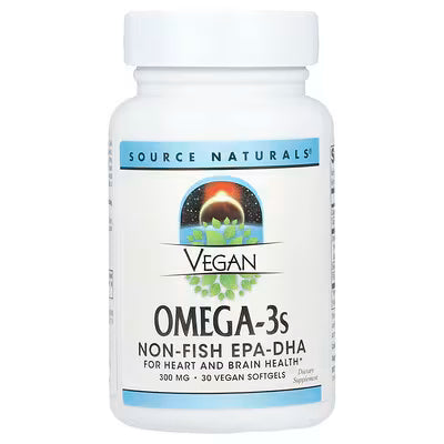 Source Naturals, Vegan Omega-3s, 30 Vegan Softgels