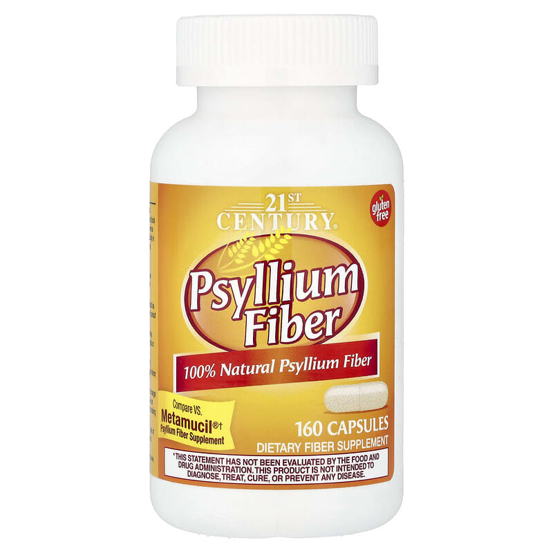 21st Century, Psyllium Fibre, 160 Capsules