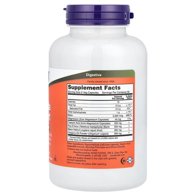 NOW Foods, Candida Support, 180 Veg Capsules