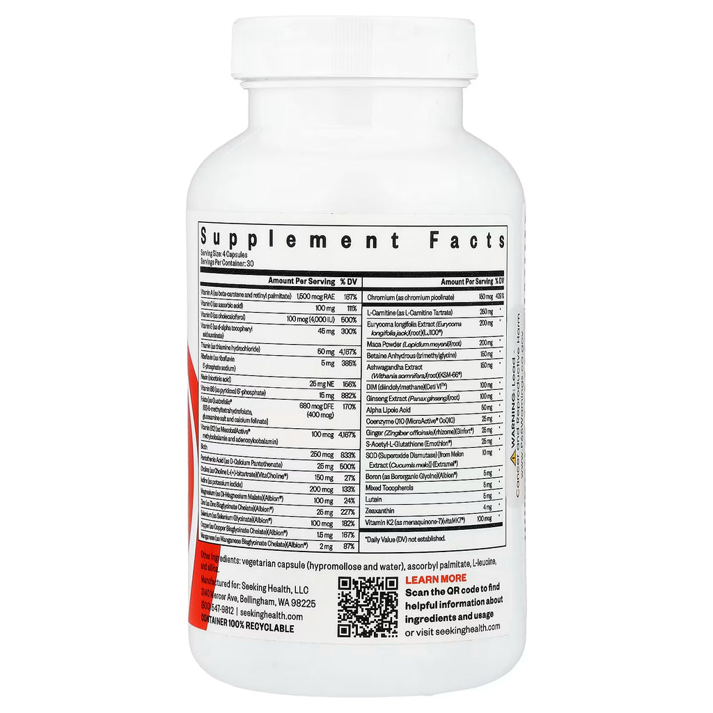 Seeking Health, Optimal Man™, 120 Capsules