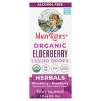 MaryRuth's, Organic Elderberry Liquid Drops, Blueberry + Raspberry, Alcohol Free, 1 fl oz (30 ml)