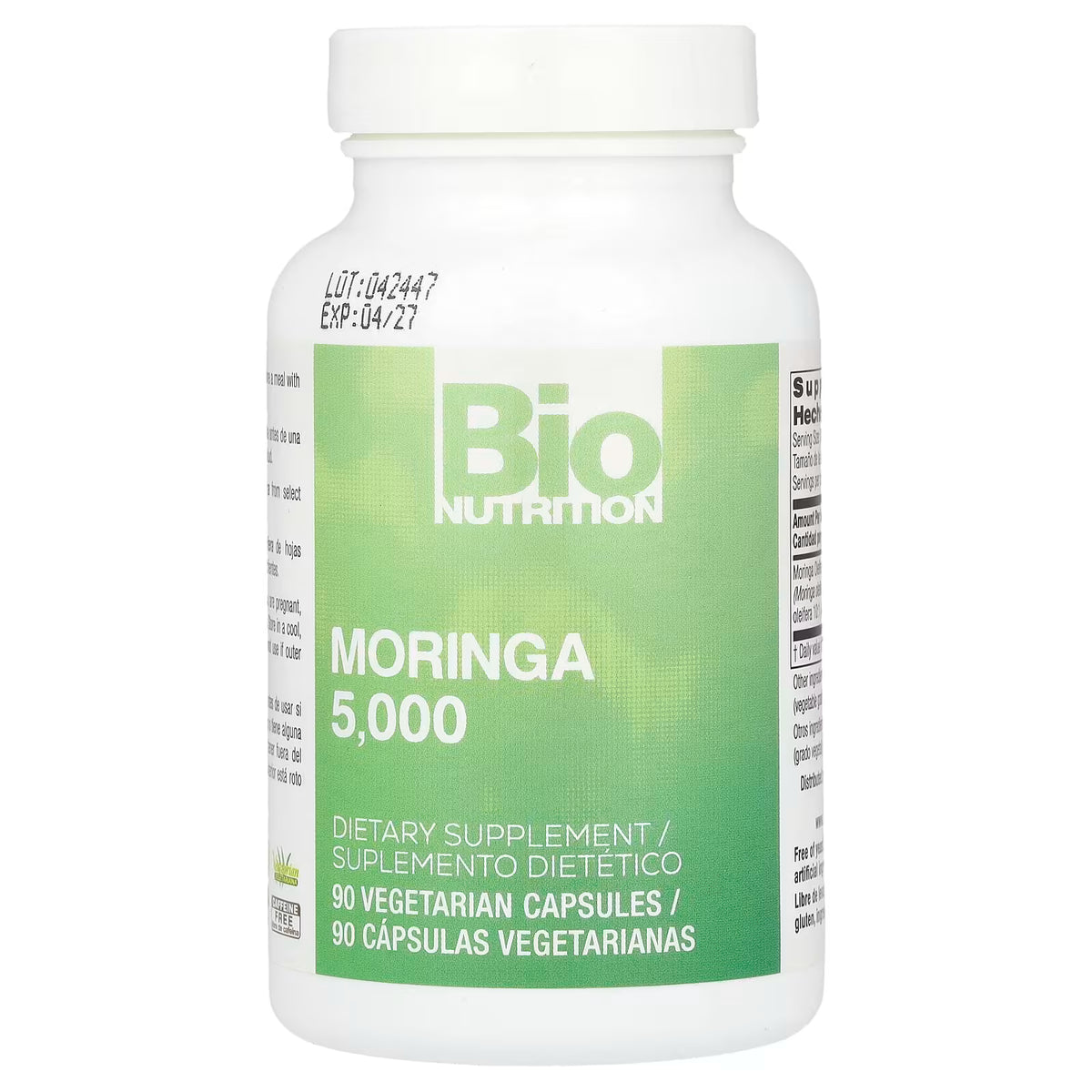 Bio Nutrition, Moringa 5,000, 5,000 mg, 90 Vegetarian Capsules