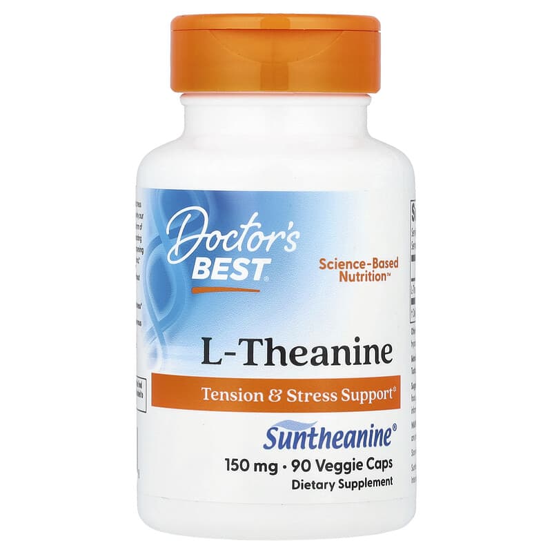 Doctor's Best, L-Theanine, 150 mg, 90 Veggie Caps