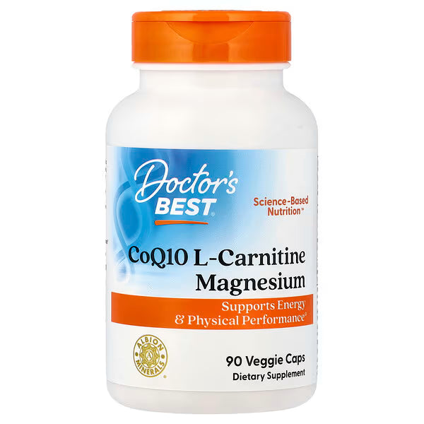 Doctor's Best, CoQ10 L-Carnitine Magnesium, 90 Veggie Caps