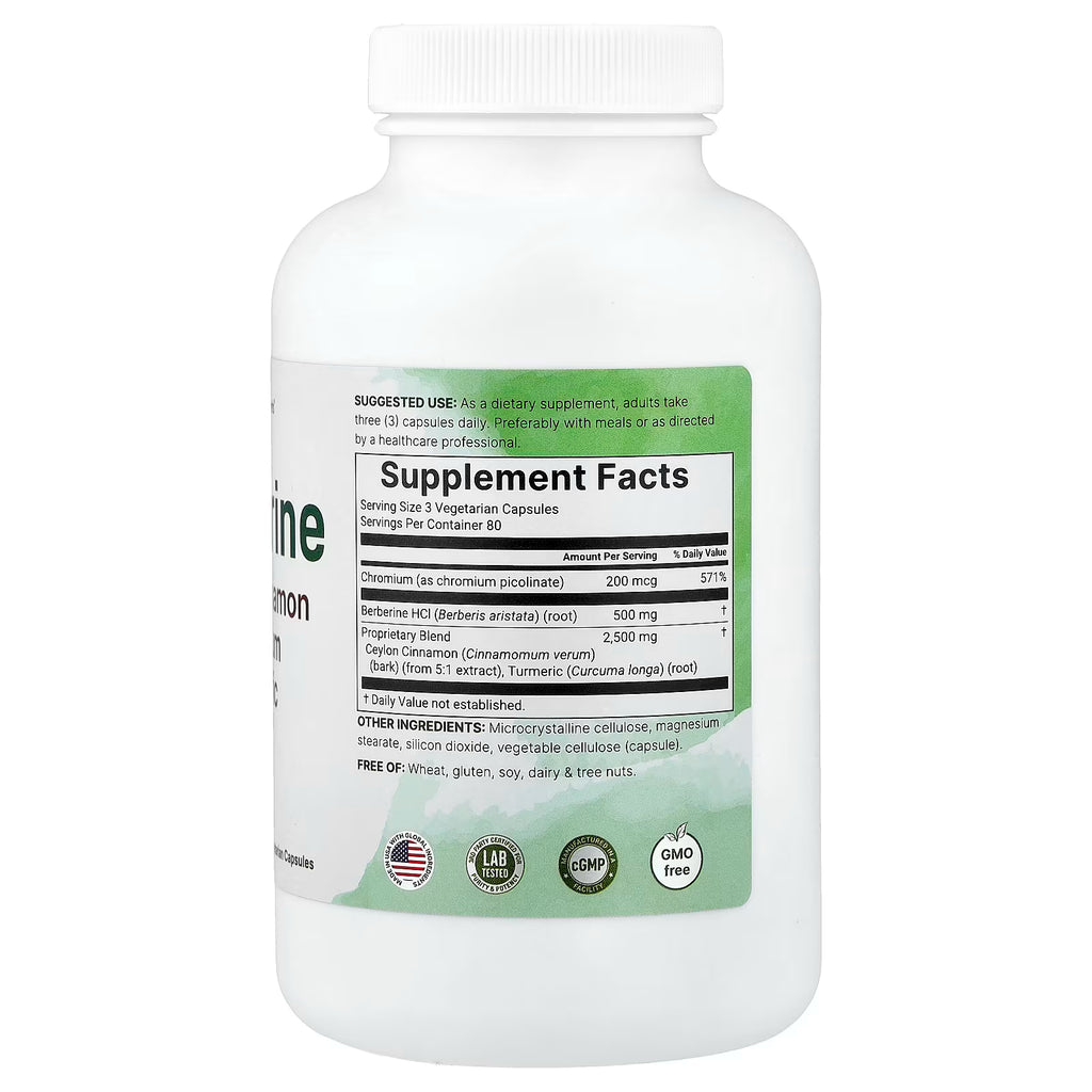 Micro Ingredients, Berberine, 240 Vegetarian Capsules