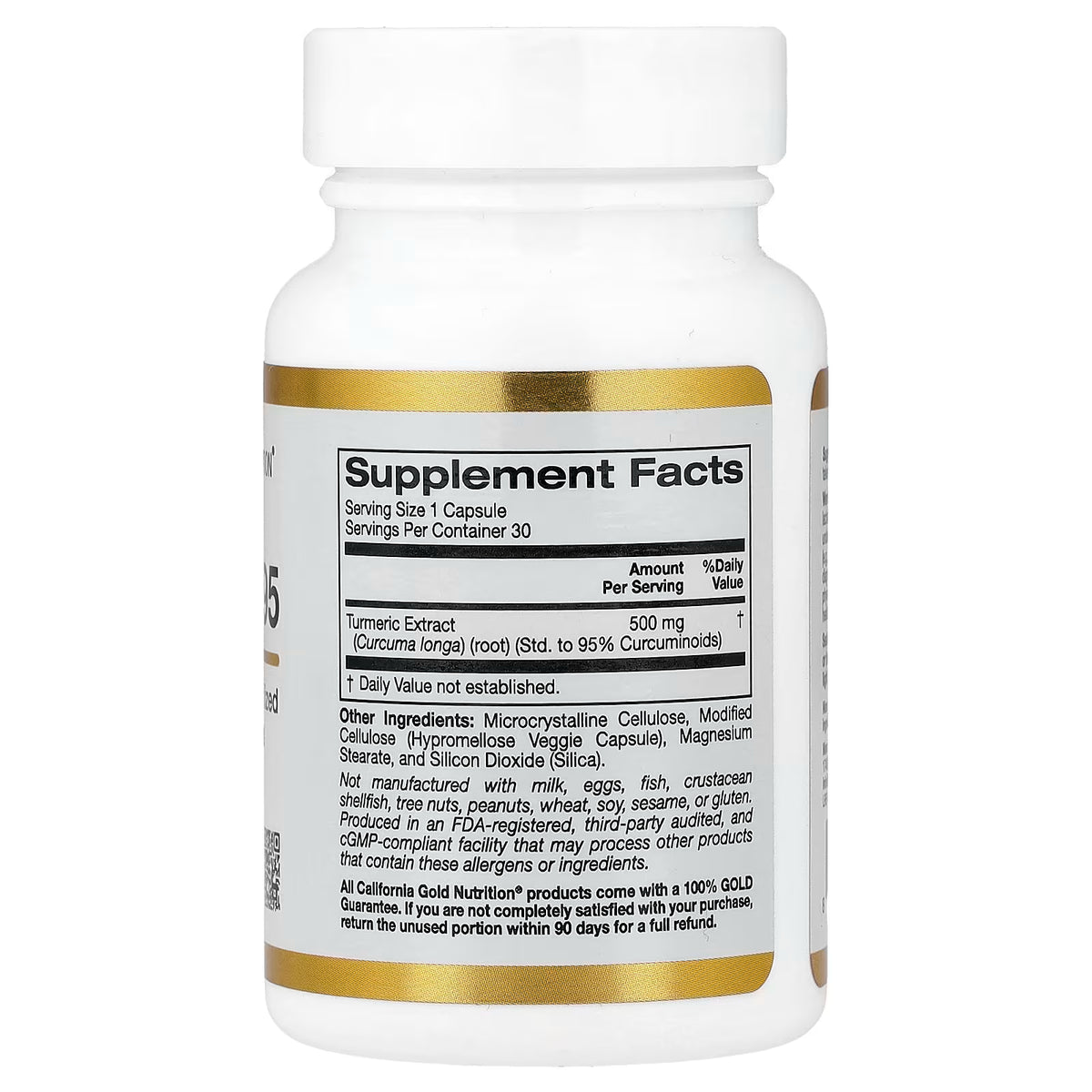 California Gold Nutrition, Curcumin 95, 30 Veggie Capsules (500 mg per Capsule)