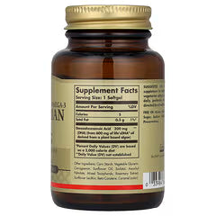 Solgar, Naturally Sourced Omega-3, Vegetarian DHA, 200 mg, 50 Vegetarian Softgels
