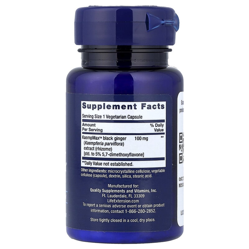 Life Extension, Men's Health, Male Vascular Sexual Support, 30 Vegetarian Capsules