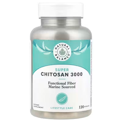 Natural Balance, Super Chitosan 3000, 120 VegCaps (750 mg per Capsule)