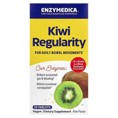 Enzymedica, Kiwi Regularity, Kiwi, 30 Tablets